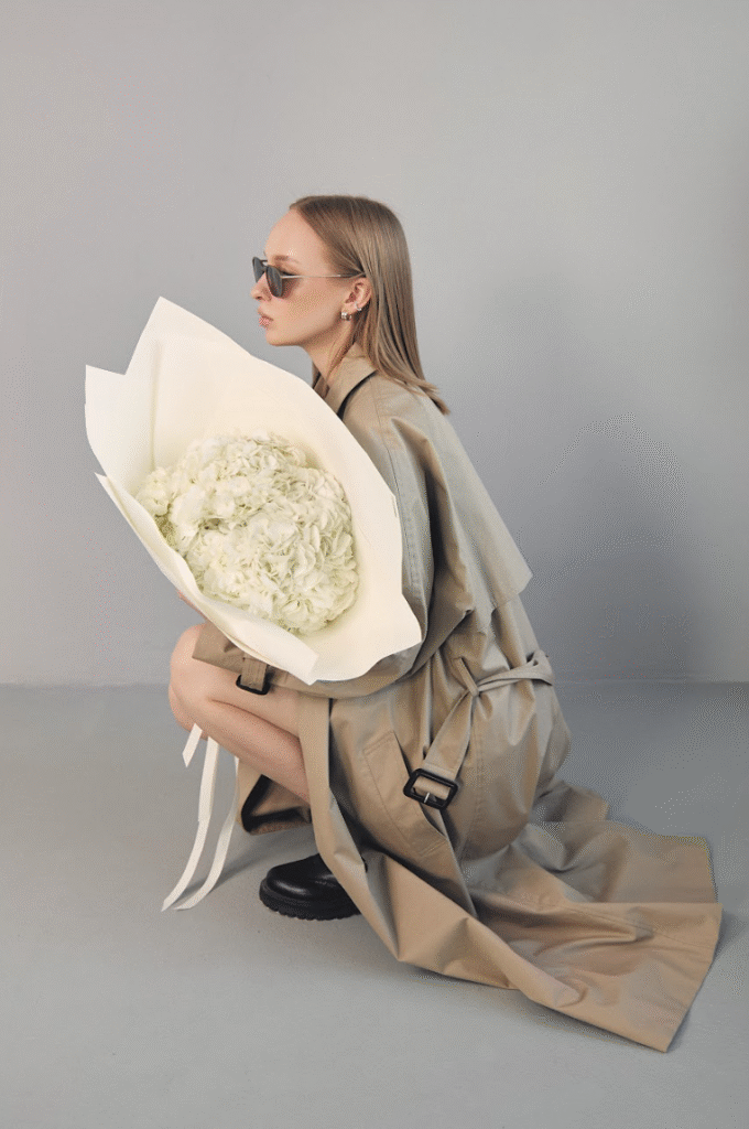 Монобукет из 5 гортензий