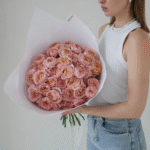 Монобукет из 17 кустовых роз Джульетта